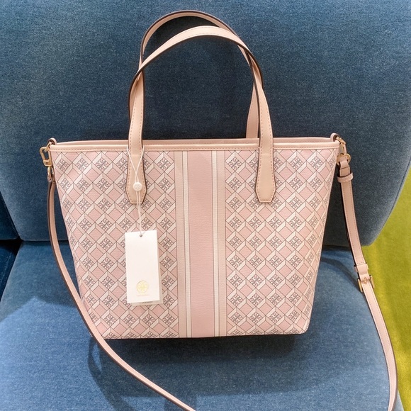 Tory Burch Geo Logo mini Top Zip Tote - Picture 3 of 9